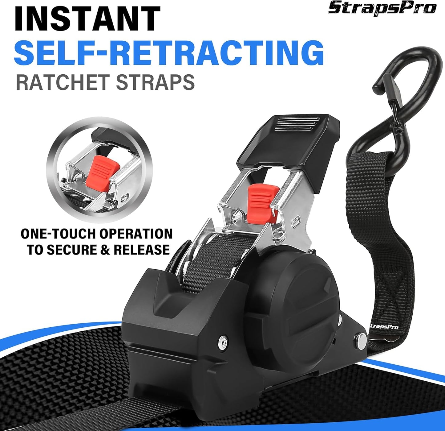 The World’s #1 Retractable Ratchet Straps for Pro-Level Security.