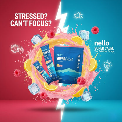 SuperCalm Stress Relief Drink Mix – Balance Cortisol & Sleep Better Naturally - 40Ct