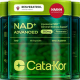Liposomal NAD+ Resveratrol | 30-Day Supply – Third-Party Tested – 60 Capsules – Advanced NAD+ Supplement