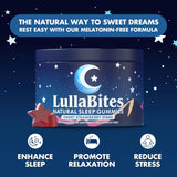 Natural Sleep Gummies - Made in USA - With 5-HTP, L-Theanine, Magnesium & Valerian Root - Melatonin Free - Vegan - Halal - Sugar, Gluten Free - Sweet Strawberry - 60 Gummies - 30 Servings
