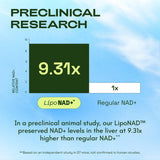 Liposomal NAD+ Resveratrol | 30-Day Supply – Third-Party Tested – 60 Capsules – Advanced NAD+ Supplement