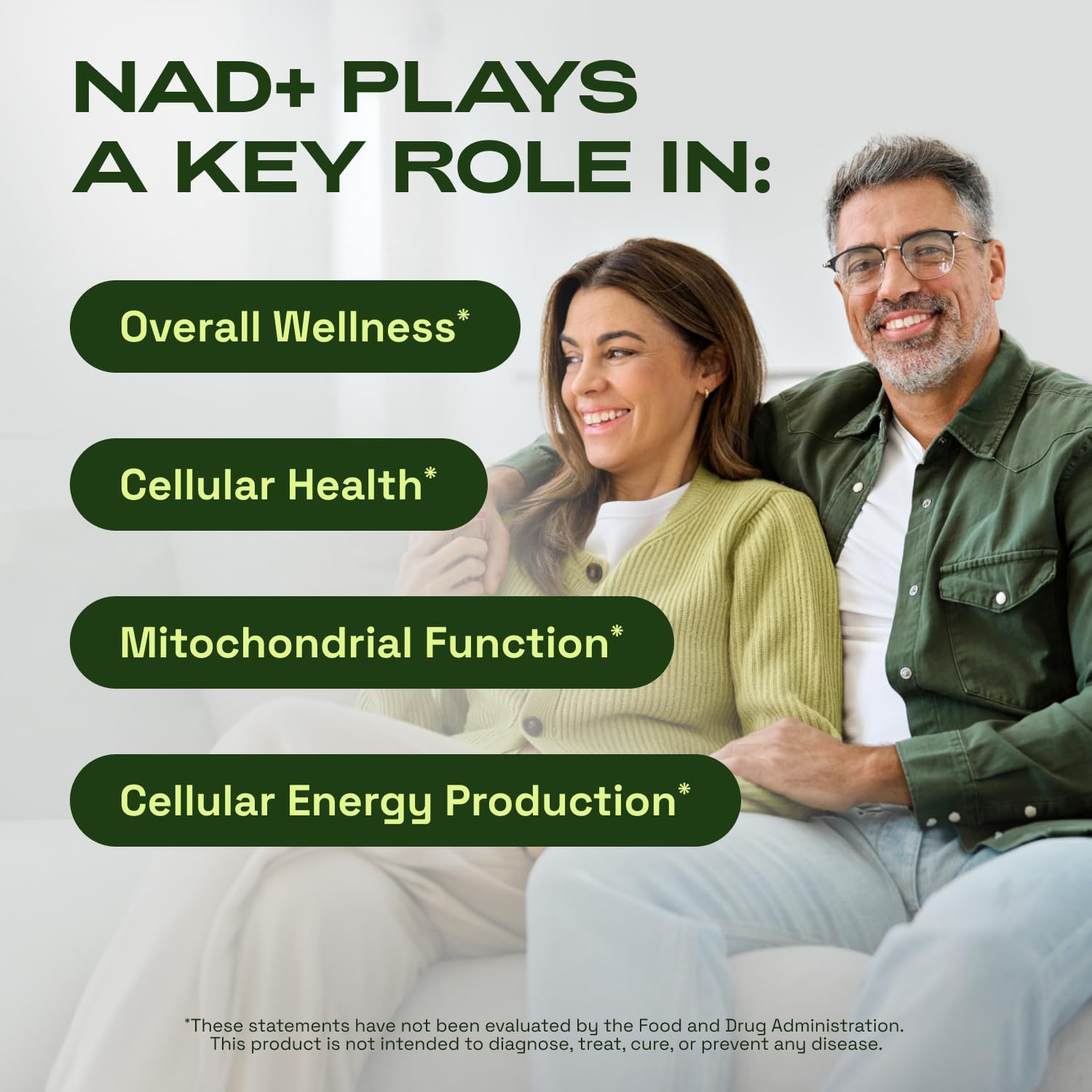Liposomal NAD+ Resveratrol | 30-Day Supply – Third-Party Tested – 60 Capsules – Advanced NAD+ Supplement
