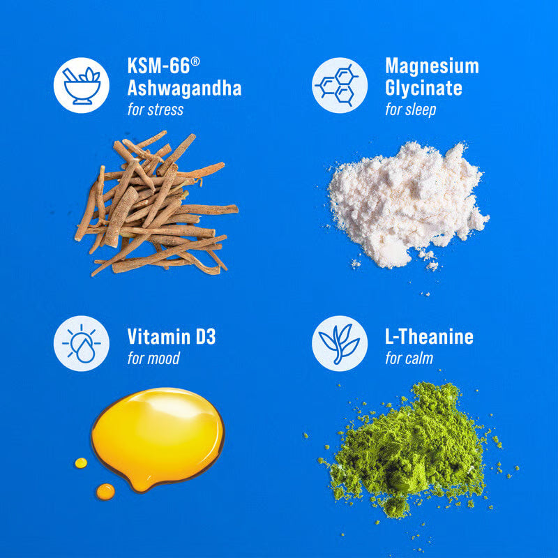 SuperCalm Stress Relief Drink Mix – Balance Cortisol & Sleep Better Naturally - 40Ct