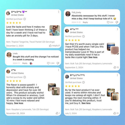 SuperCalm Stress Relief Drink Mix – Balance Cortisol & Sleep Better Naturally - 40Ct